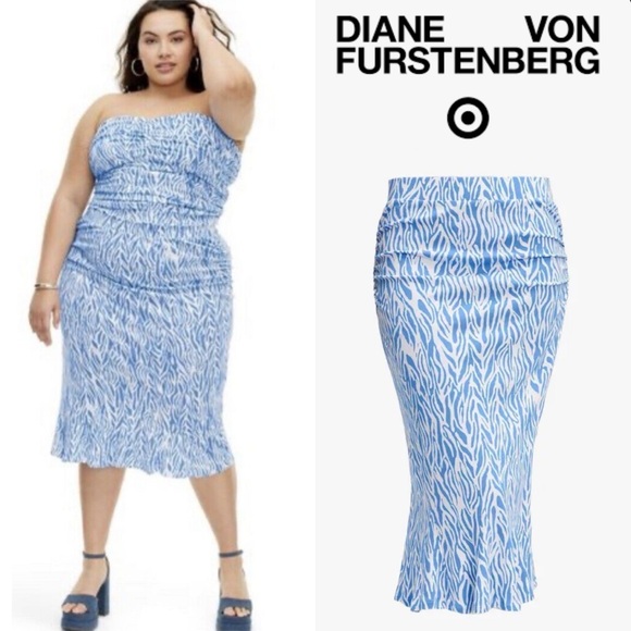 Target Dresses & Skirts - TARGET X DVF DIANE VON FURSTENBERG SEA TWIG A LINE PLUS SIZE MIDI SKIRT **NWT**